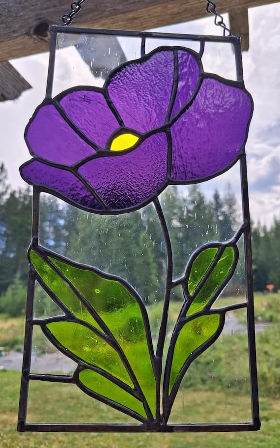 Purple Poppy Panel