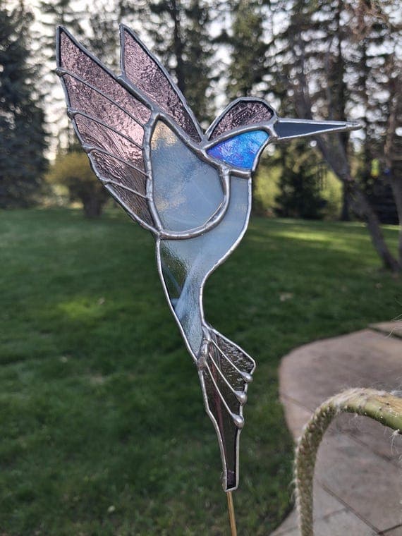 Hummingbird Plant Stake