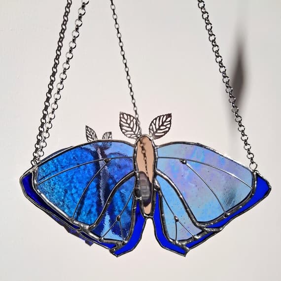 Cornflower Blue Luminescent Moth