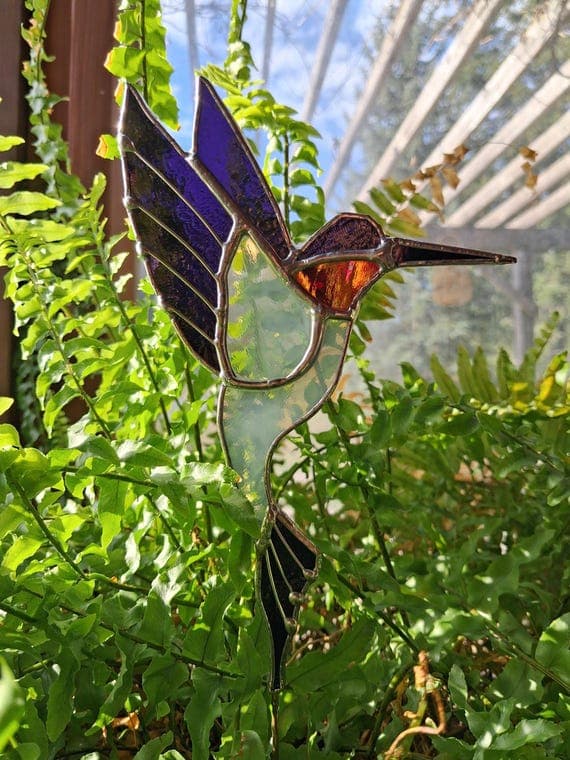 Hummingbird Plant Stake